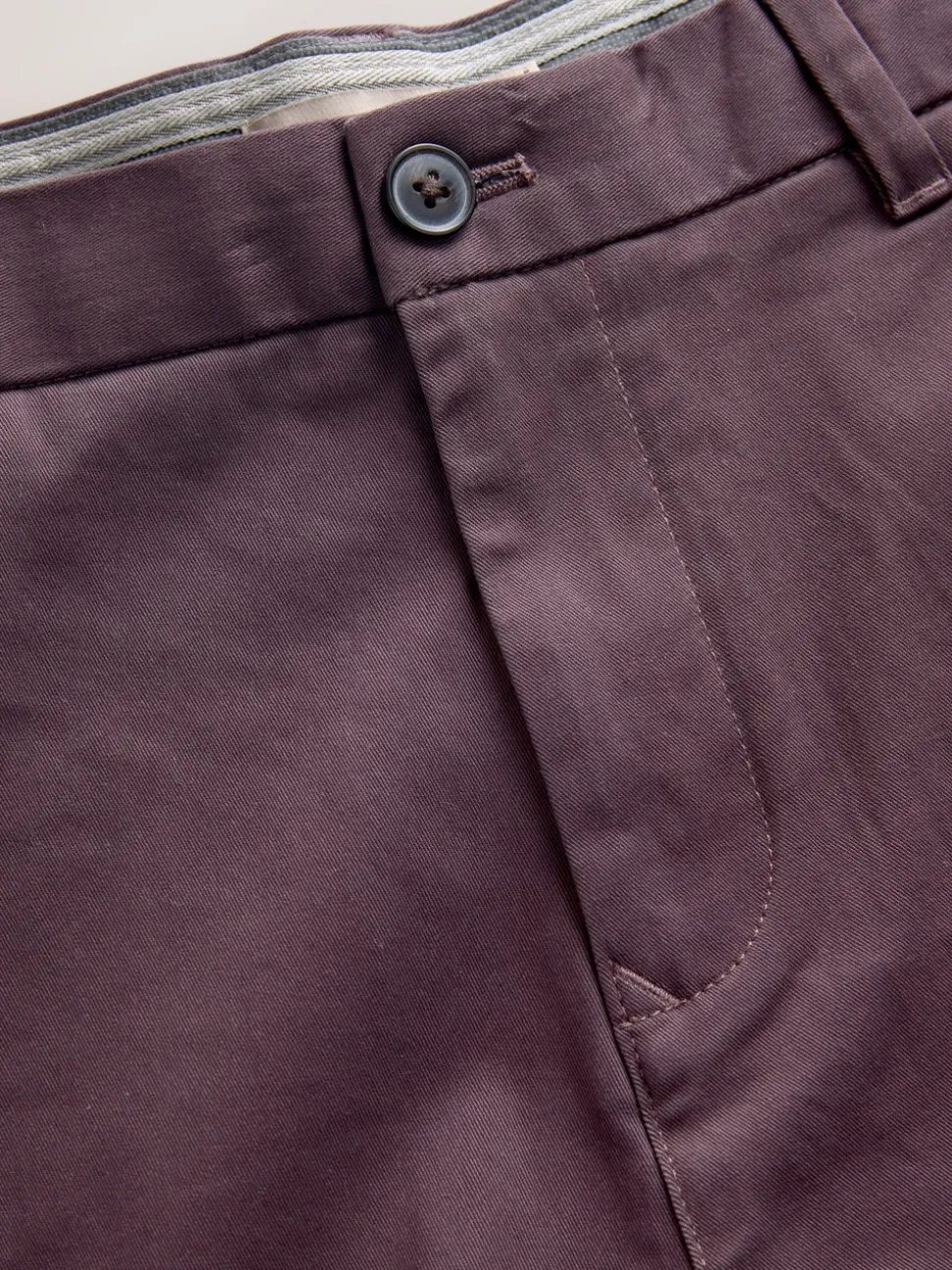 Paars - Slim Fit - Stretchy chino