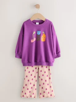 Paars - Sweatshirt Set van 4 stuks (3mnd-7jr)