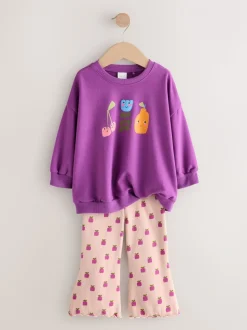Paars - Sweatshirt Set van 4 stuks (3mnd-7jr)