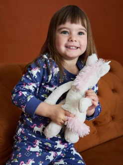 Paars met eenhoornprint - JoJo Maman Bébé Print Glow In The Dark Jersey Pyjamas