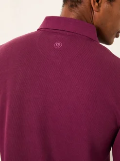 Paarsblauw - FatFace Long Sleeve Ribbed Polo