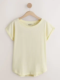 Paars/blauw/botergeel/roze/wit - Set van 5 T-shirts met kapmouwtjes