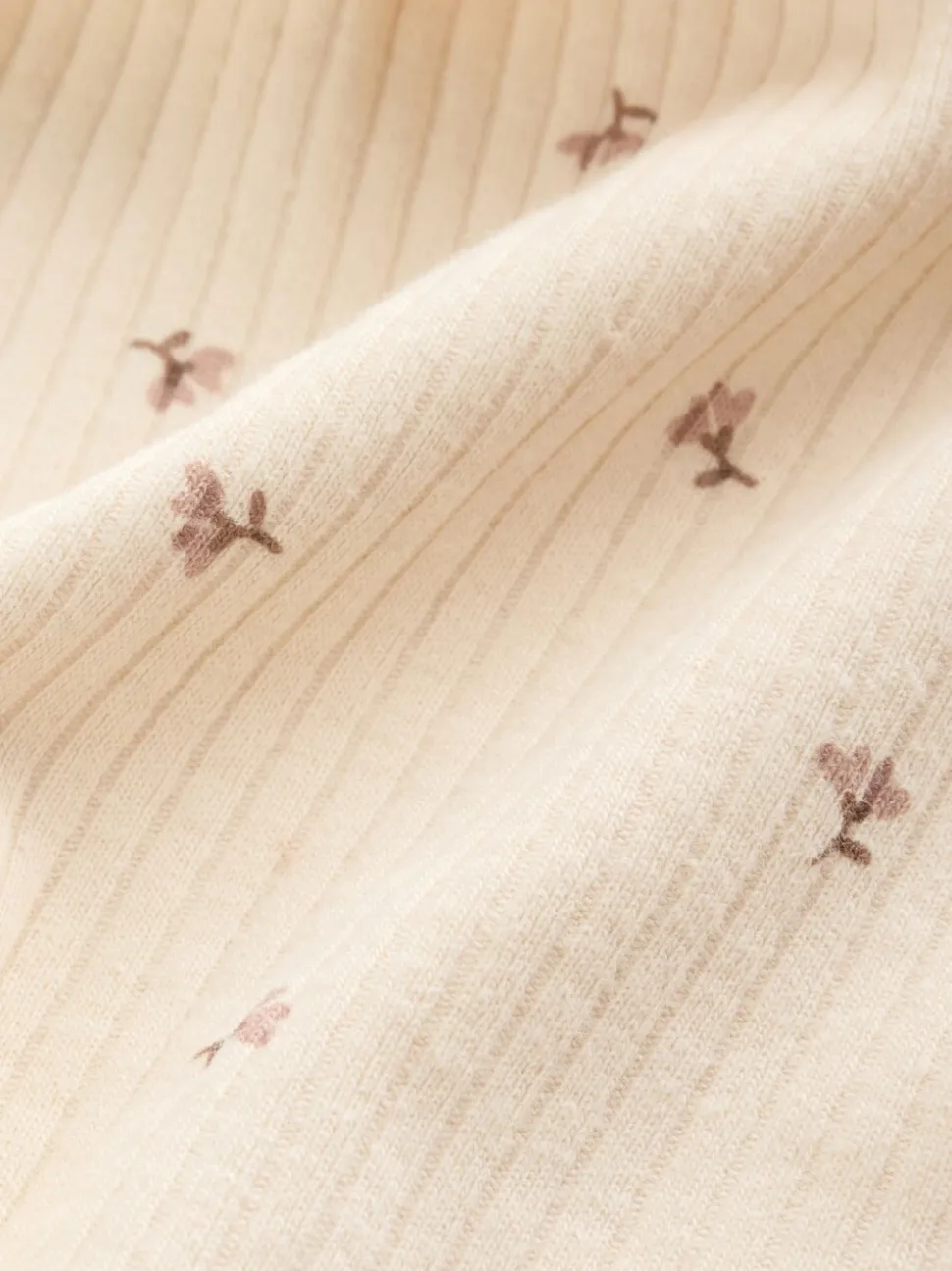 Paars/geel/crème met fijne print - Verpakking van 4 babyleggings (0 mnd -2 jr)
