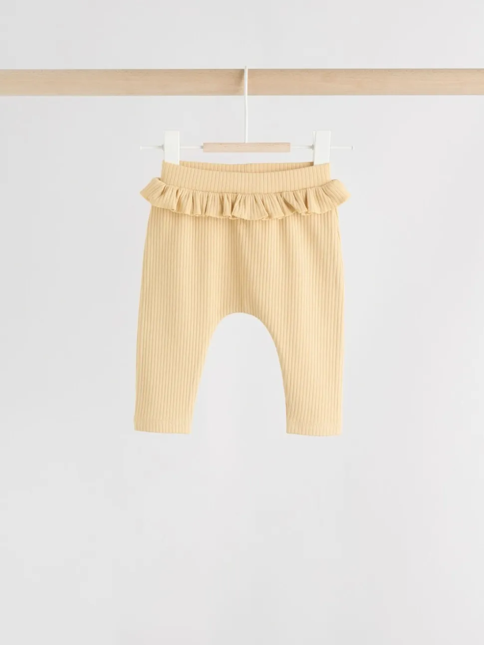 Paars/geel/crème met fijne print - Verpakking van 4 babyleggings (0 mnd -2 jr)
