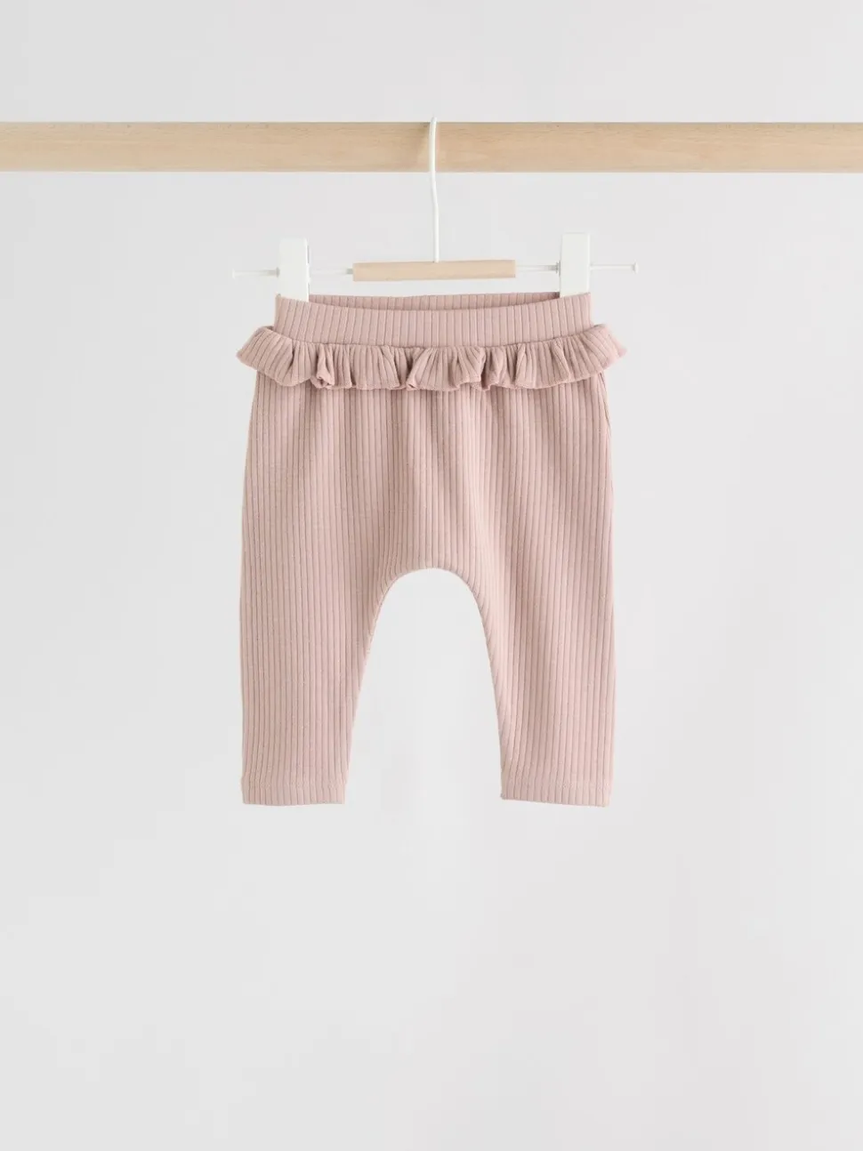 Paars/geel/crème met fijne print - Verpakking van 4 babyleggings (0 mnd -2 jr)