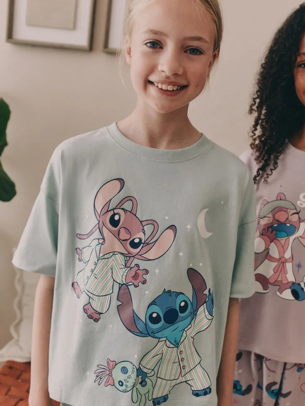 Paars/groen - Lilo & Stitch Joggers Pyjamas 2 Pack (3-16yrs)