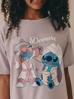 Paars/groen - Lilo & Stitch Joggers Pyjamas 2 Pack (3-16yrs)