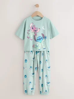 Paars/groen - Lilo & Stitch Joggers Pyjamas 2 Pack (3-16yrs)