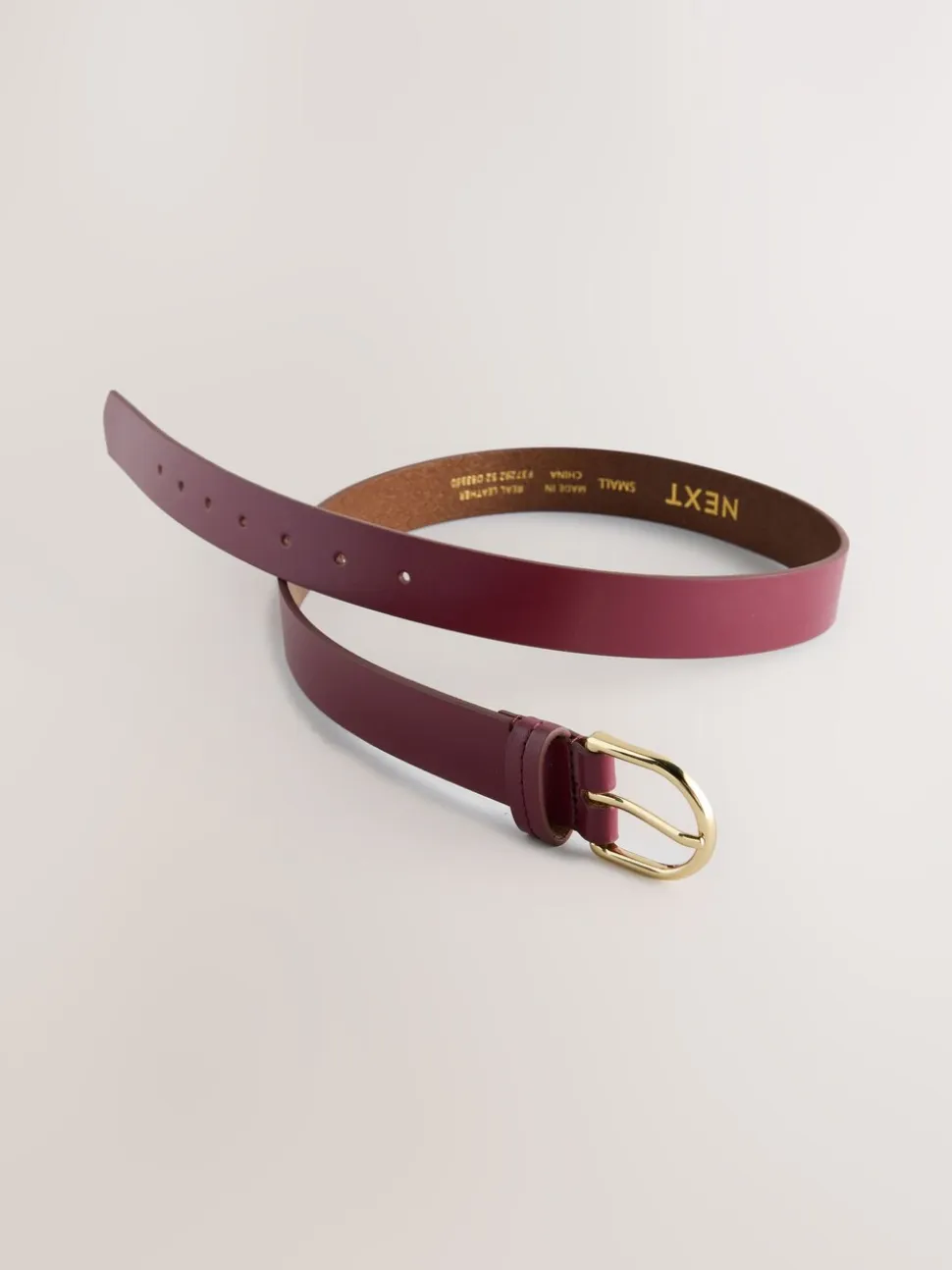 Paarsrood - Standaard leren riem