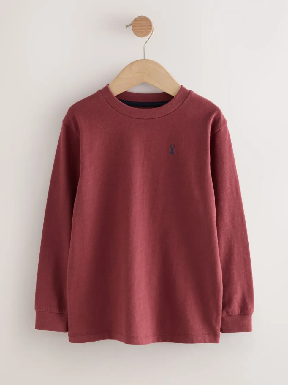 Paarsrood/bruin/marineblauw - Kleurblok T-shirts met lange mouwen 3 verpakking (3-16jr)