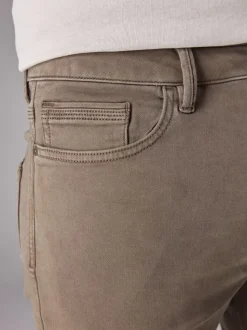 Paddenstoelbruin - Slim Fit - Comfortabele stretchjeans