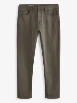 Paddenstoelbruin - Slim Fit - Comfortabele stretchjeans