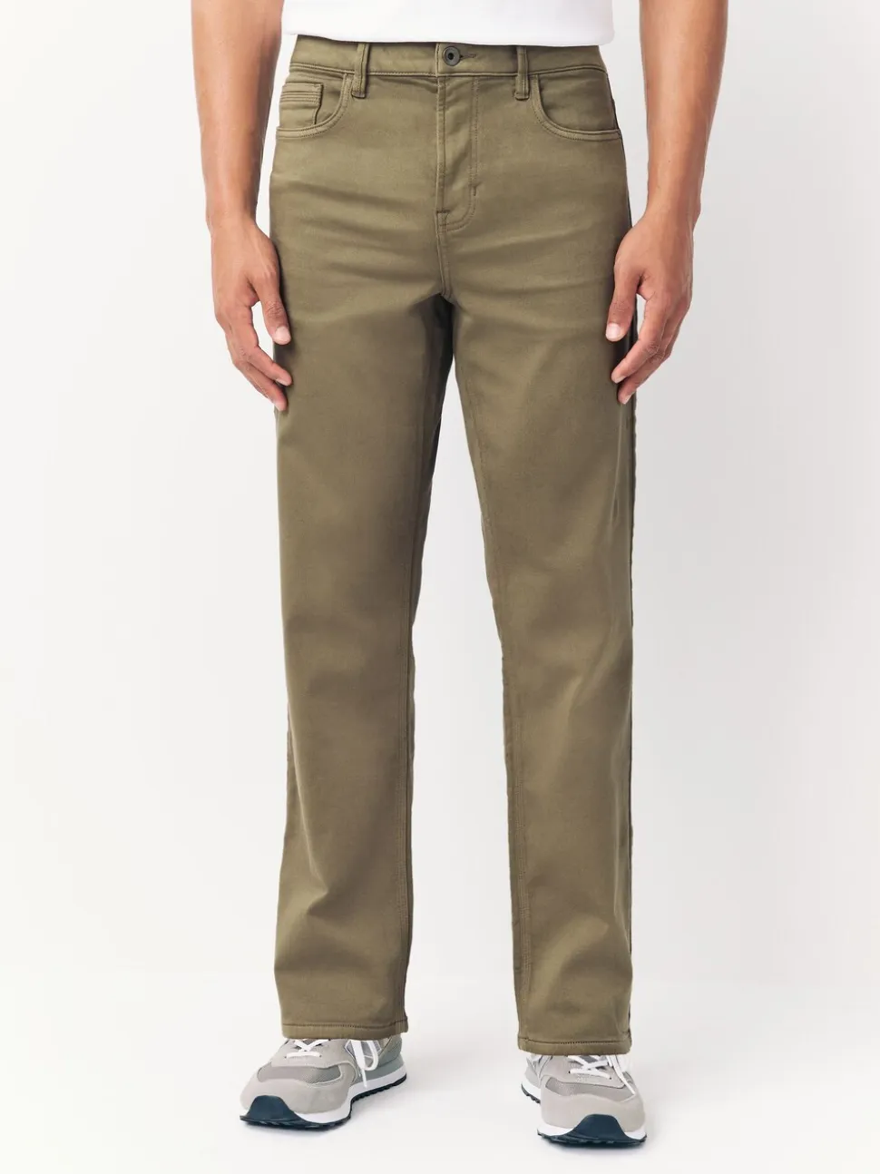 Paddenstoelbruin - Straight fit - Comfortabele stretchjeans