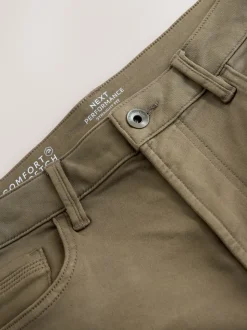 Paddenstoelbruin - Straight fit - Comfortabele stretchjeans