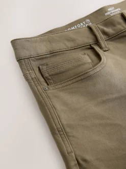 Paddenstoelbruin - Straight fit - Comfortabele stretchjeans