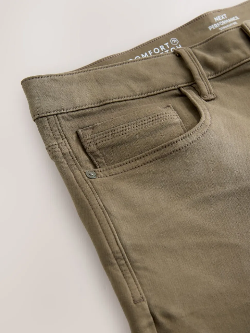 Paddenstoelbruin - Straight fit - Comfortabele stretchjeans