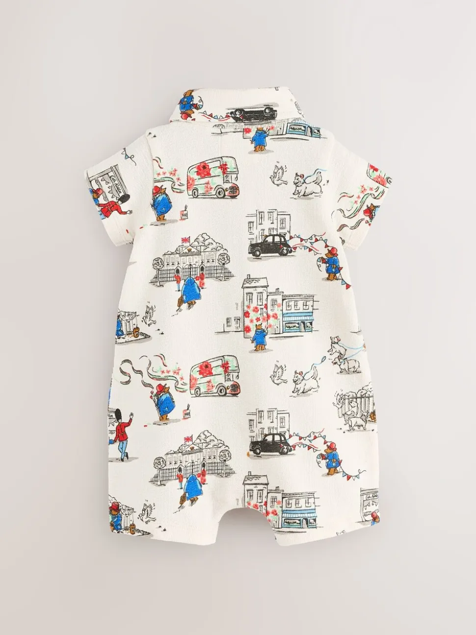Paddington Bear Baby met kraagje - 100% katoenen Cath Kidston rompertje