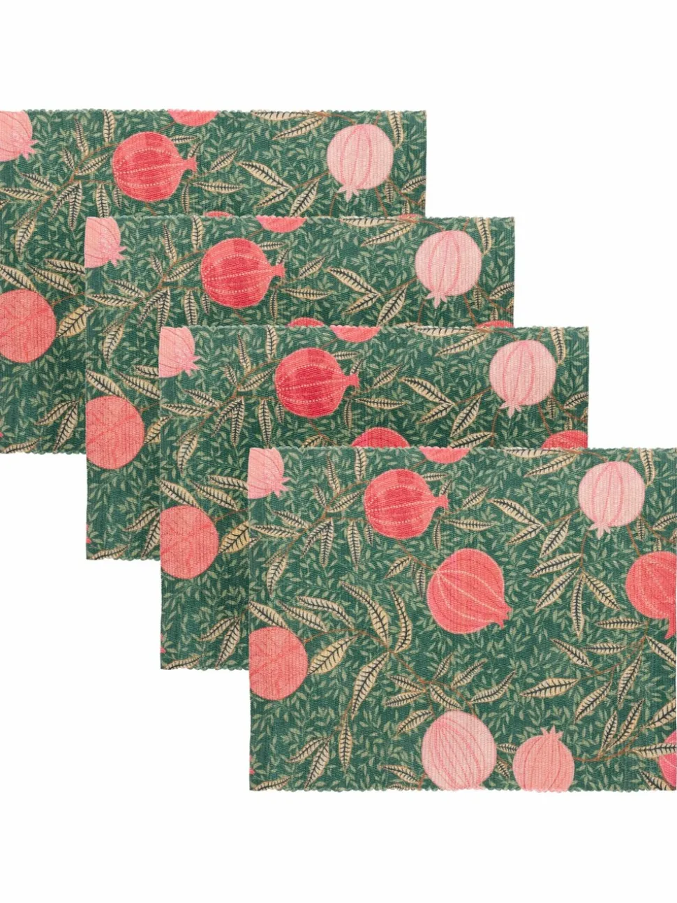Paoletti - Set van 4 tafelplacemats in paarsrood