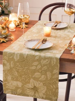 Paoletti kersttafelloper met hertprint