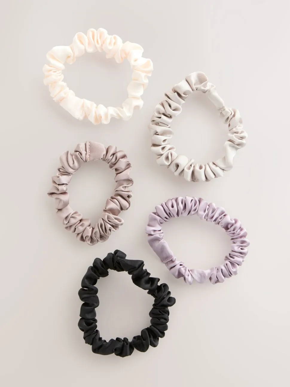 Pastel - Set van 5 scrunchies