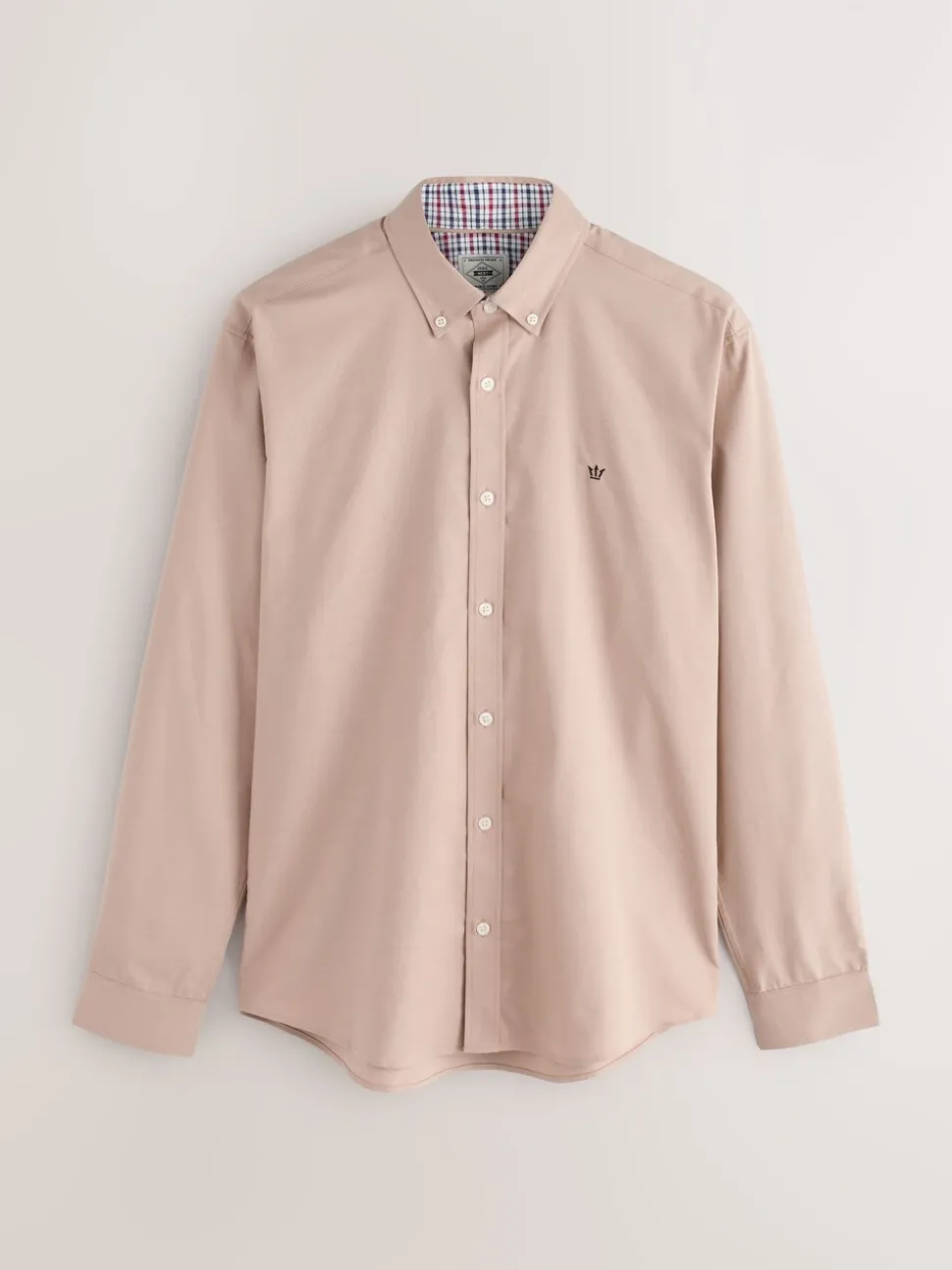 Pastel geel naturel - Oxford-stretchoverhemd met lange mouwen