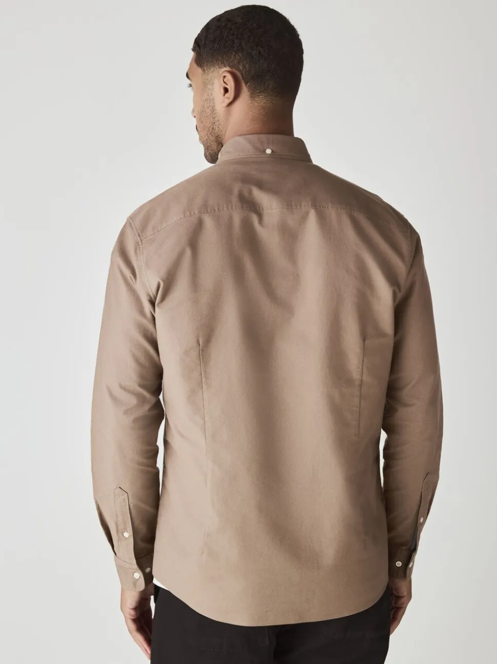 Pastel geel naturel - Slim Fit - Oxford-hemd met lange mouwen
