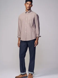 Pastel geel naturel - Soft Touch Oxford Long Sleeve Shirt
