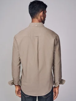 Pastel geel naturel - Soft Touch Oxford Long Sleeve Shirt