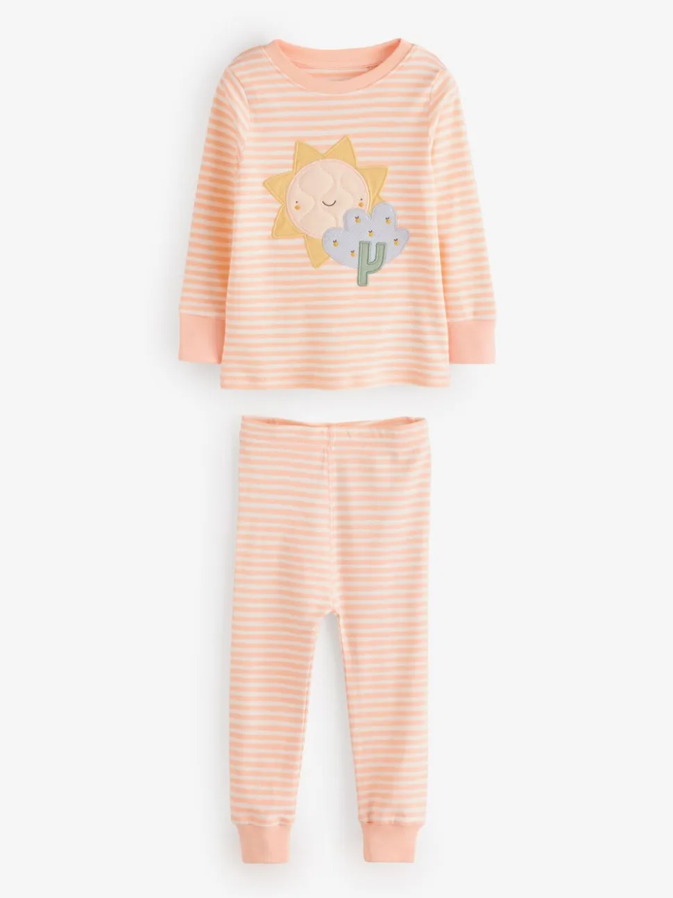 Pastel met tekenfiguurtjesprint - Knus pyjama met lange mouwen 3 Pack (9maanden -12jaar)