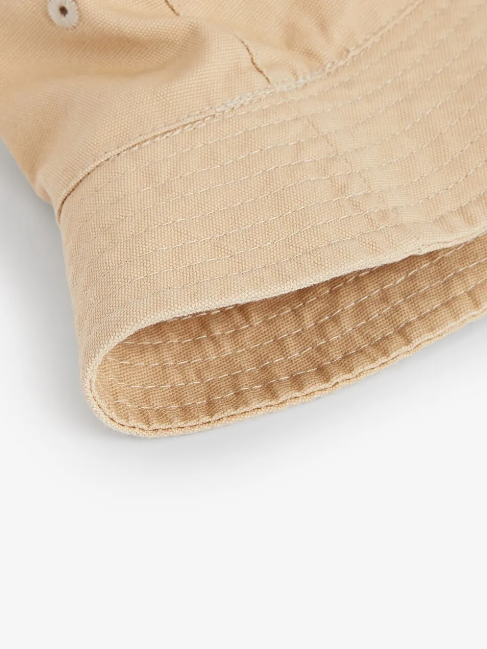 Pastelgeel - 100% katoenen canvas vissershoed (3mnd-16jr)