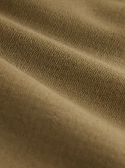 Pastelgeel - Authentic Twin Pleated Textured Trousers