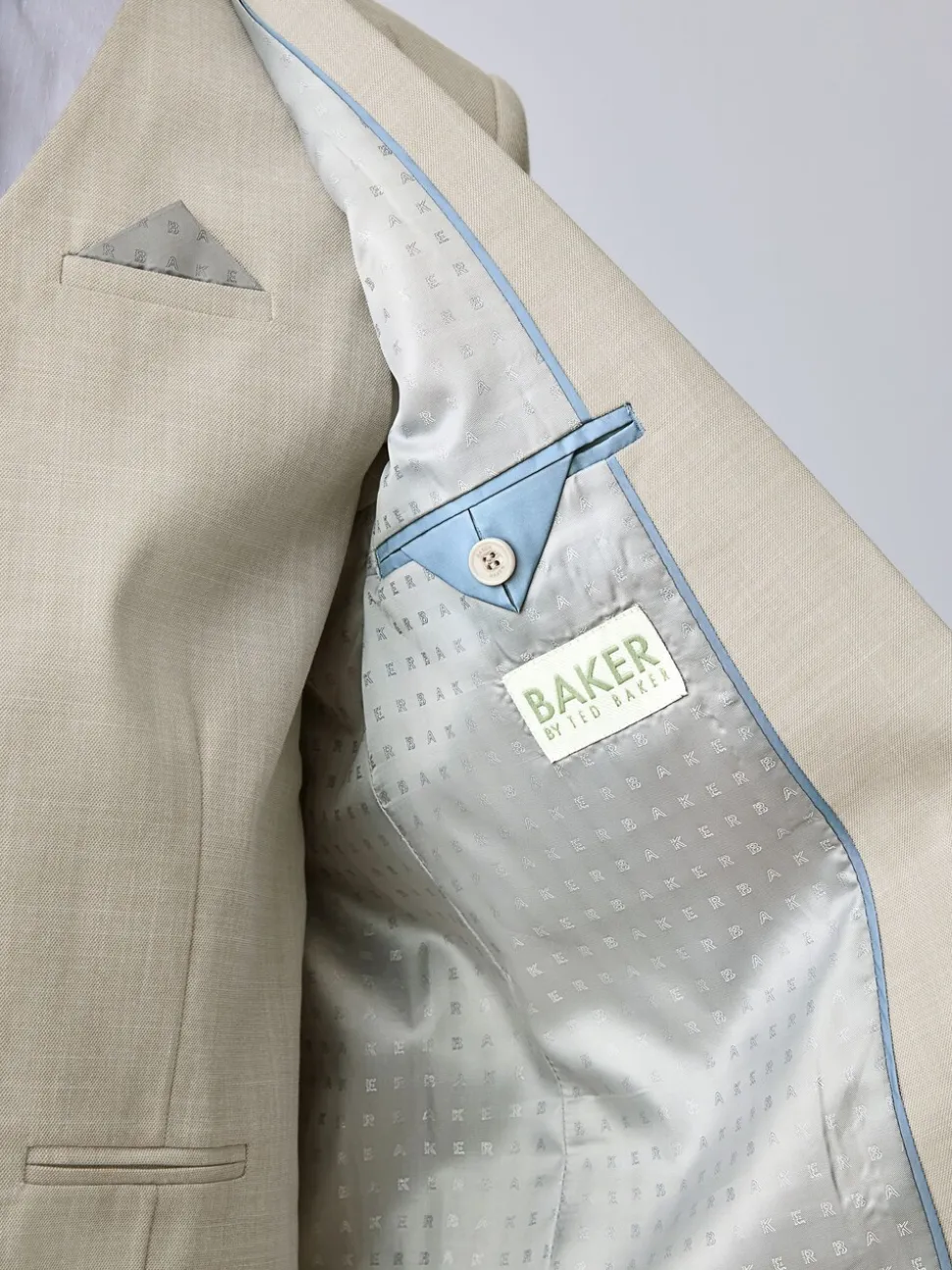 Pastelgeel - Baker By Ted Baker kostuumjasje