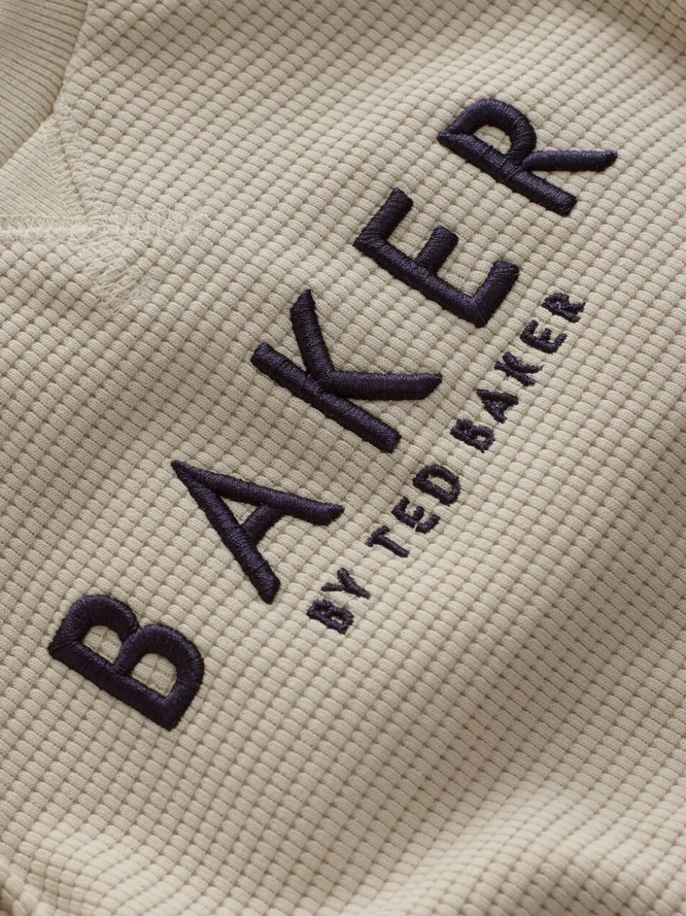 Pastelgeel - Baker by Ted Baker Textured Long Sleeve Romper