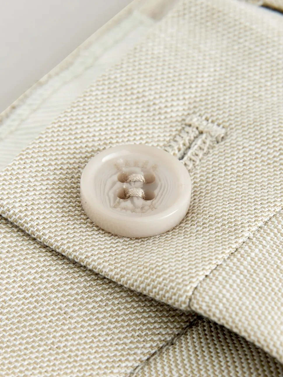 Pastelgeel - Baker By Ted Baker kostuumbroek