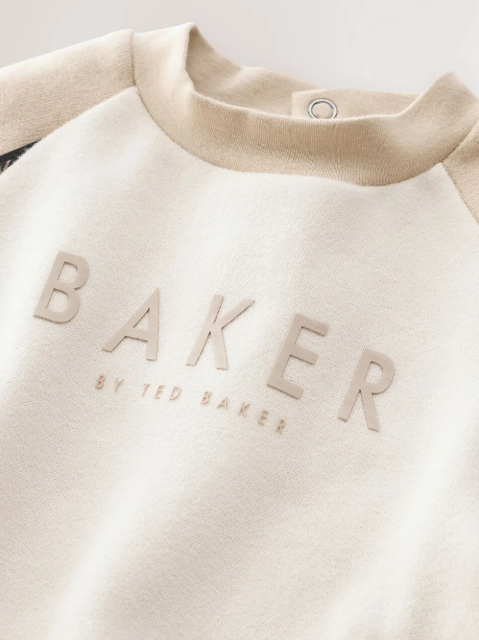Pastelgeel - Baker by Ted Baker Romper met inzetstuk en lange mouwen