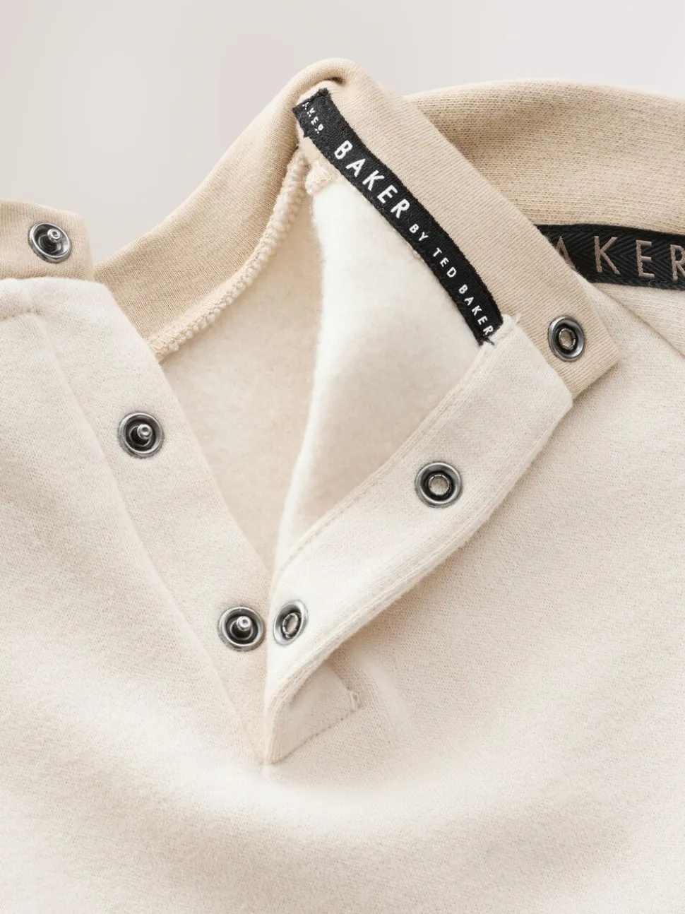 Pastelgeel - Baker by Ted Baker Romper met inzetstuk en lange mouwen