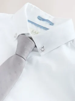 Pastelgeel - Baker by Ted Baker Waistcoat, Shirt And Tie Set