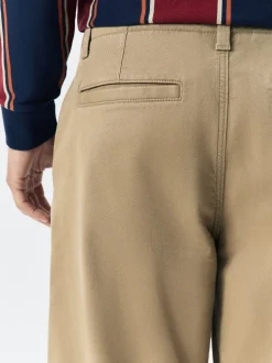 Pastelgeel - Barrel Fit - Authentic Cotton Rich Stretch Trousers
