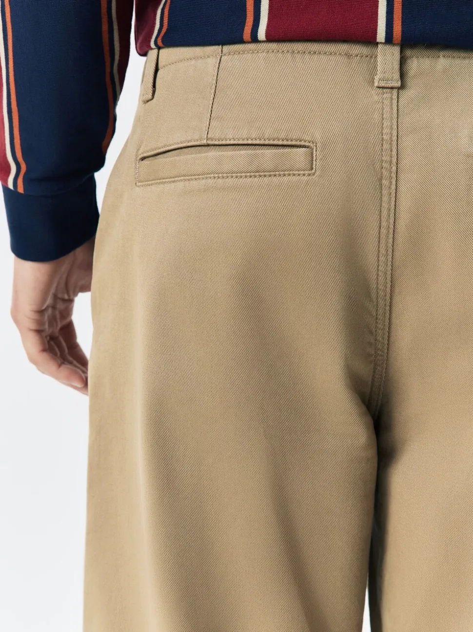 Pastelgeel - Barrel Fit - Authentic Cotton Rich Stretch Trousers
