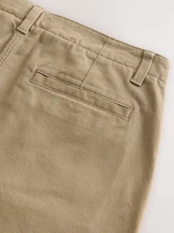 Pastelgeel - Barrel Fit - Authentic Cotton Rich Stretch Trousers