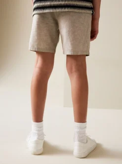 Pastelgeel - Chino Linen Shorts (3-16yrs)