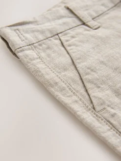 Pastelgeel - Chino Linen Shorts (3-16yrs)