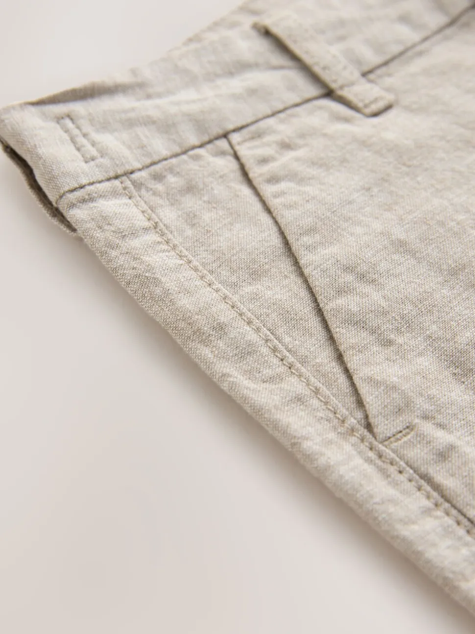 Pastelgeel - Chino Linen Shorts (3-16yrs)