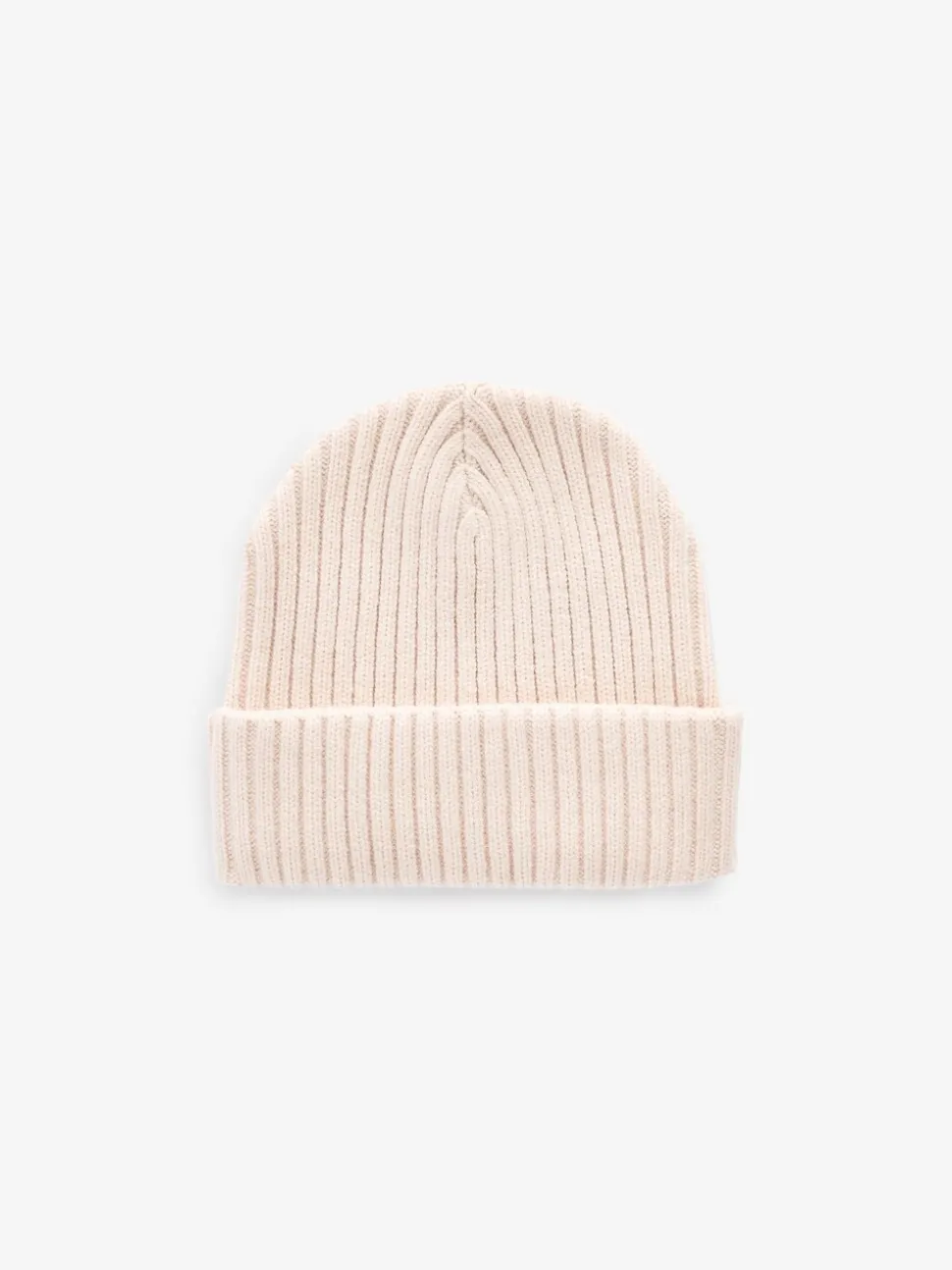 Pastelgeel - Geribbelde beanie-muts (3mnd-16jr)
