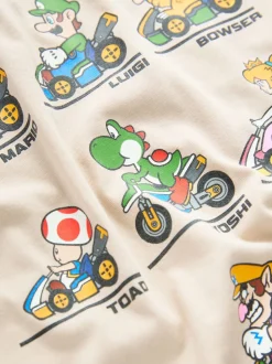 Pastelgeel - Mario Gaming T-shirt (3-16jaar)