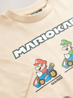 Pastelgeel - Mario Gaming T-shirt (3-16jaar)