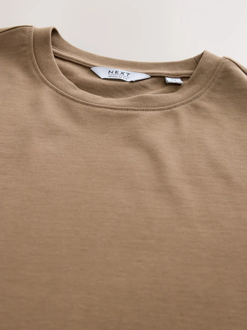 Pastelgeel - Normale Pasvorm - Zwaar T-shirt