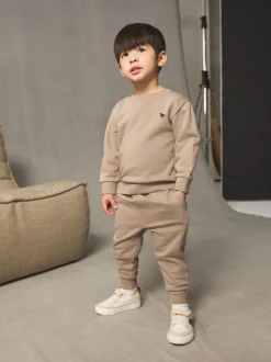 Pastelgeel - Set met sweatshirt en joggingbroek (3mnd-7jr)