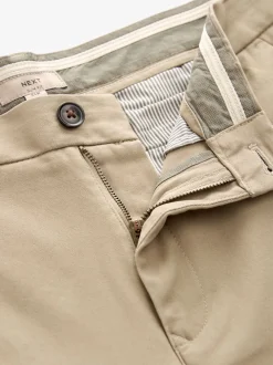Pastelgeel - Slim Fit - Stretchy chino