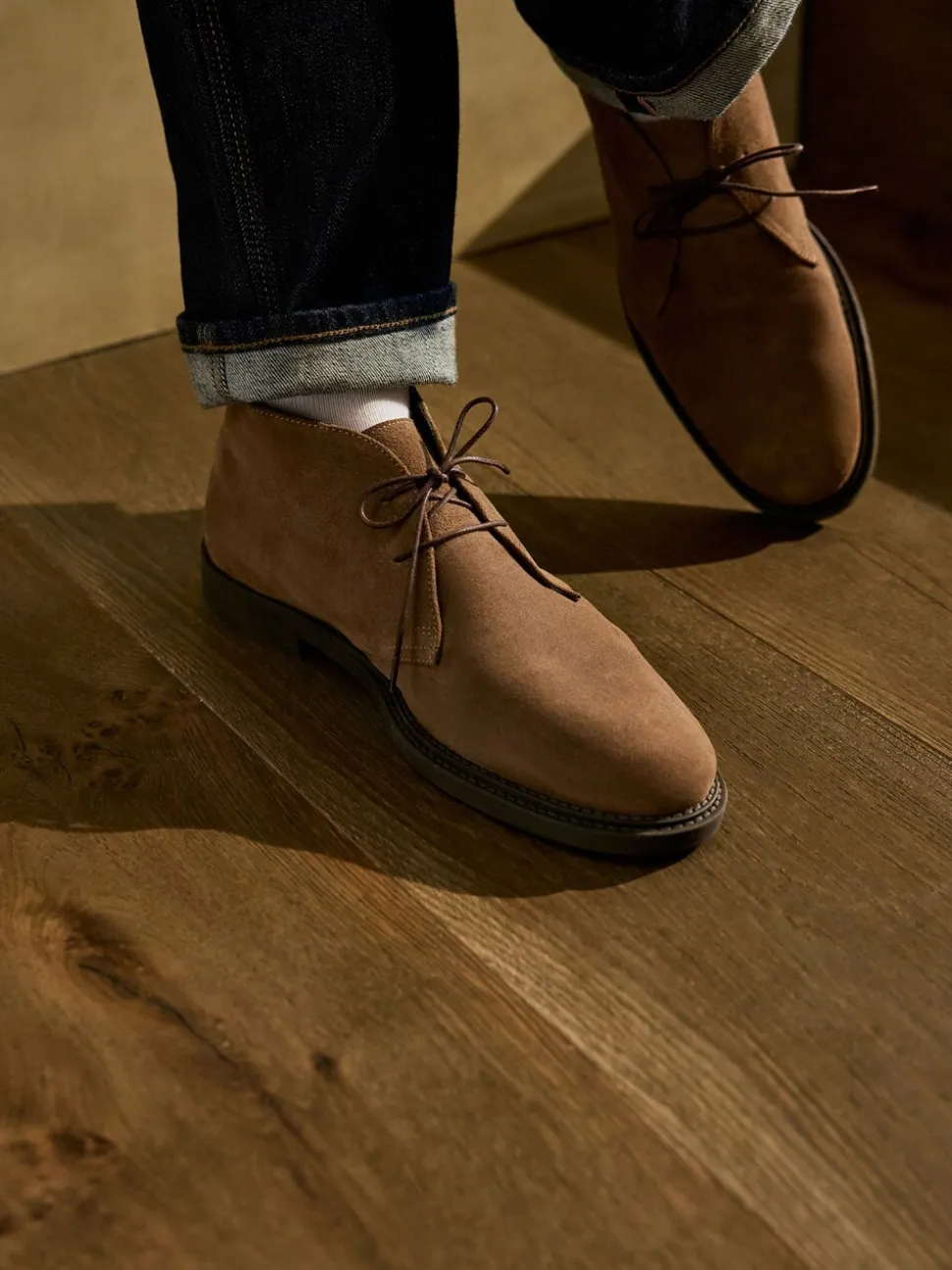 Pastelgeel - Smart Suede Chukka Boots